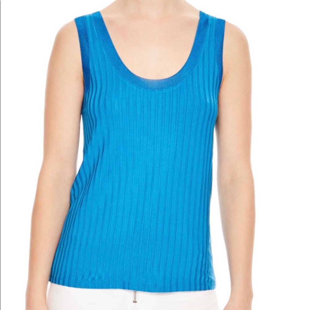 Women's Blue Actrice Ribbed Tank sandro